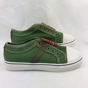 Juti Women's Stripe-Tongue Grommet Slip-On Sneaker